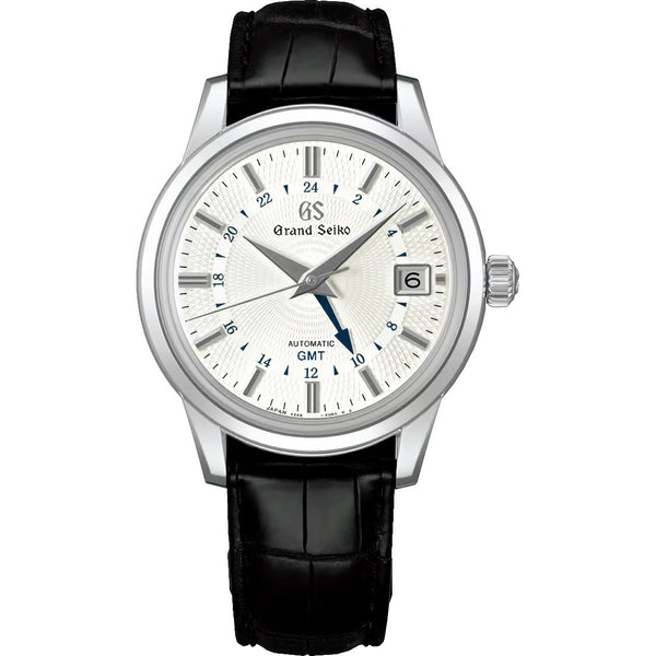 Grand Seiko 'Snowdrop' Automatic White GMT 39.5mm Watch SBGM255