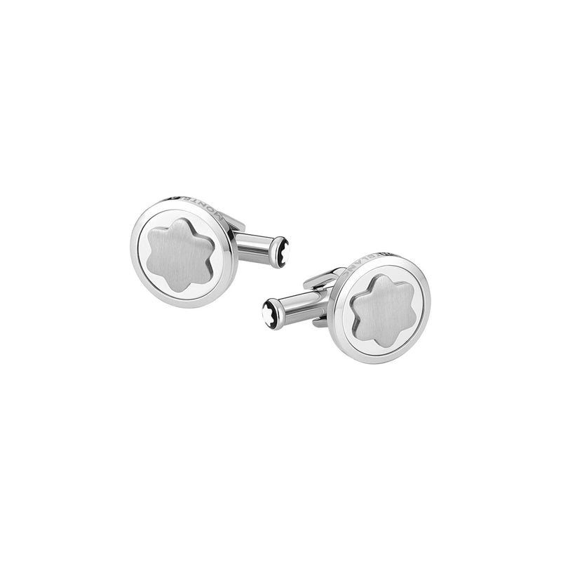 Montblanc Star Cufflinks with Steel Inlay MB116660