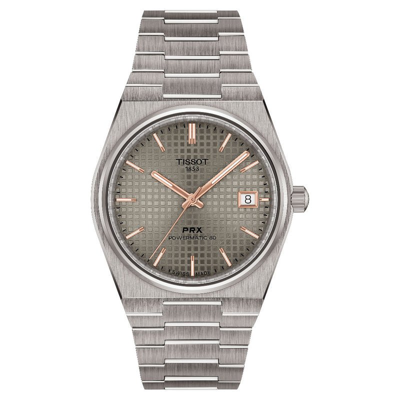 Tissot PRX Titanium 38mm Powermatic 80 Watch T1378074406100