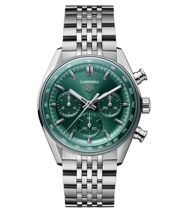 Tag Heuer Carrera Chronograph Automatic, 41mm Green Dial Watch CBS2115.BA0053