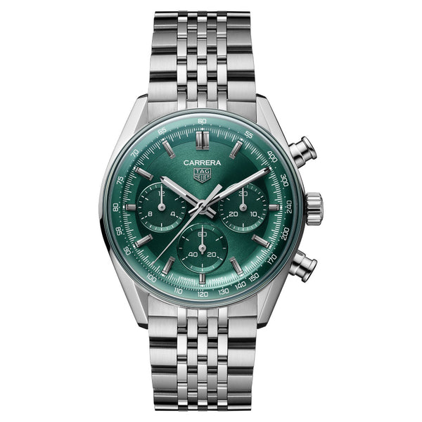 Tag Heuer Carrera Chronograph Automatic, 41mm Green Dial Watch CBS2115.BA0053
