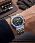 Nivada Grenchen X Wallace Allan Chronoking Mecaquartz 38mm Interchangeable Bezel Limited Edition Watch 87052Q04