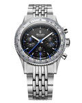 Nivada Grenchen X Wallace Allan Chronoking Mecaquartz 38mm Interchangeable Bezel Limited Edition Watch 87052Q04
