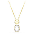Swarovski Chroma pendant, Mixed cuts, Multicoloured, Gold-tone plated
