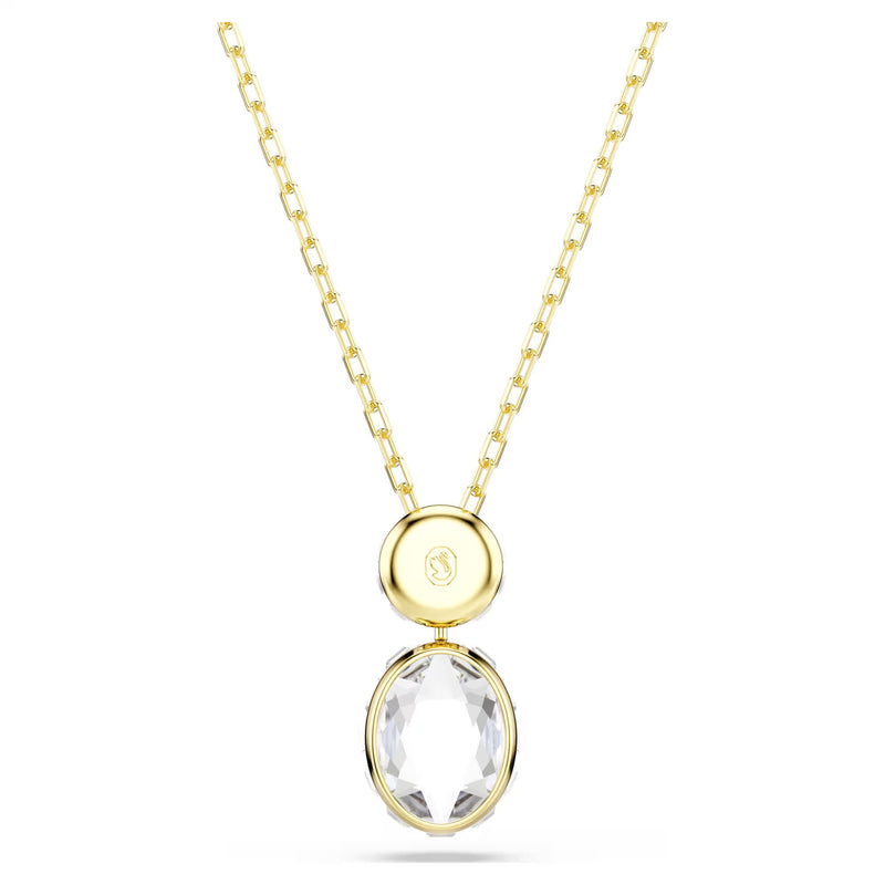 Swarovski Chroma pendant, Mixed cuts, Multicoloured, Gold-tone plated