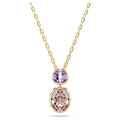 Swarovski Chroma pendant, Mixed cuts, Multicoloured, Gold-tone plated