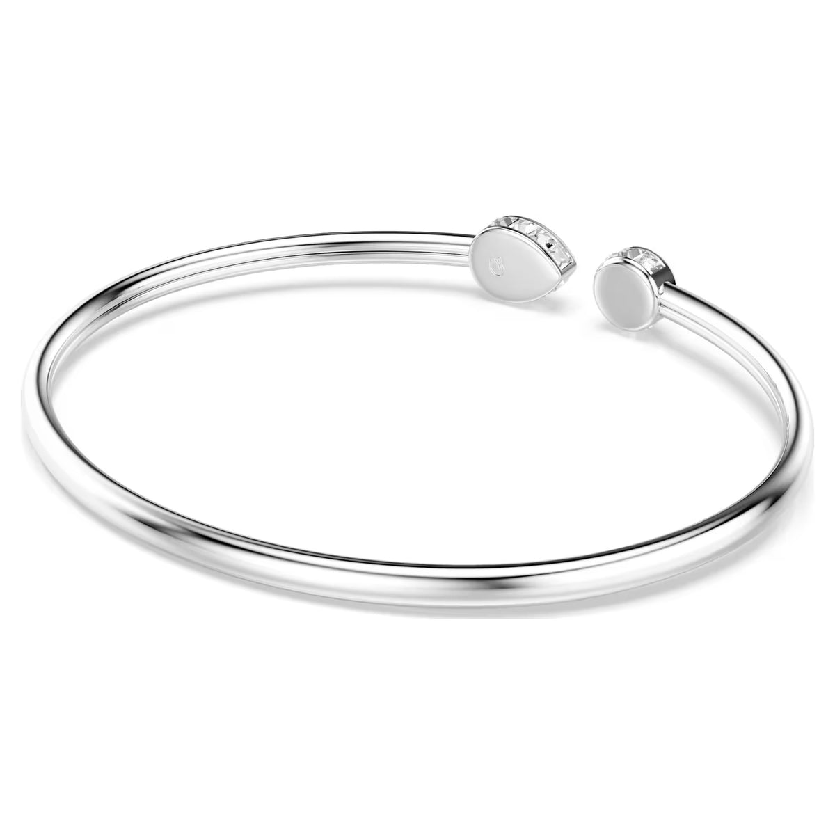 Swarovski Chroma bangle, Mixed cuts, Multicoloured, Rhodium plated