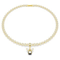 Swarovski Idyllia charm, Mixed cuts, Bee, Multicoloured, Gold-tone plated