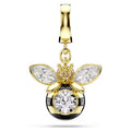 Swarovski Idyllia charm, Mixed cuts, Bee, Multicoloured, Gold-tone plated