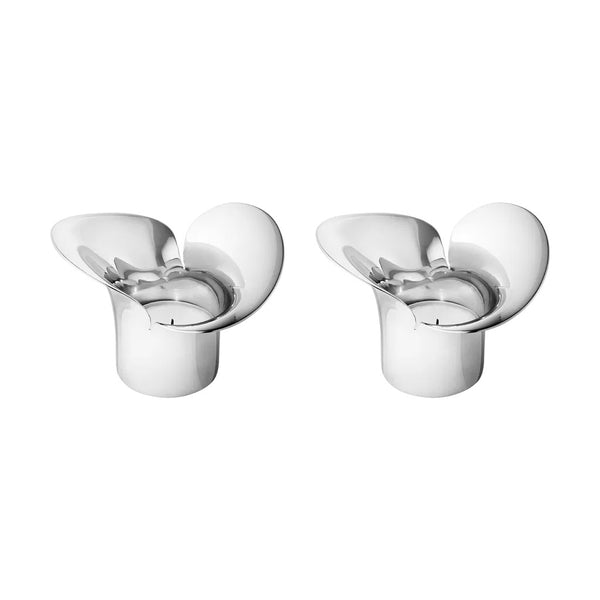 Georg Jensen Bloom Botanica Tealight Holders 2 Pcs
