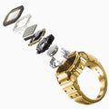 Casio 50th Anniversary Ring Watch, Gold