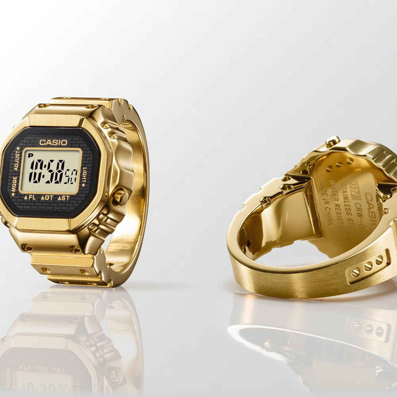 Casio 50th Anniversary Ring Watch, Gold