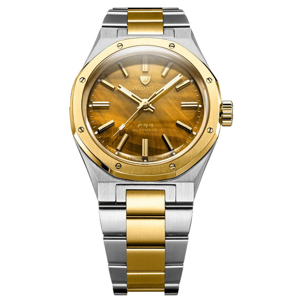 Nivada Grenchen F77 Tiger Eye Bicolour MK1 - Limited Edition 37mm 68033A77