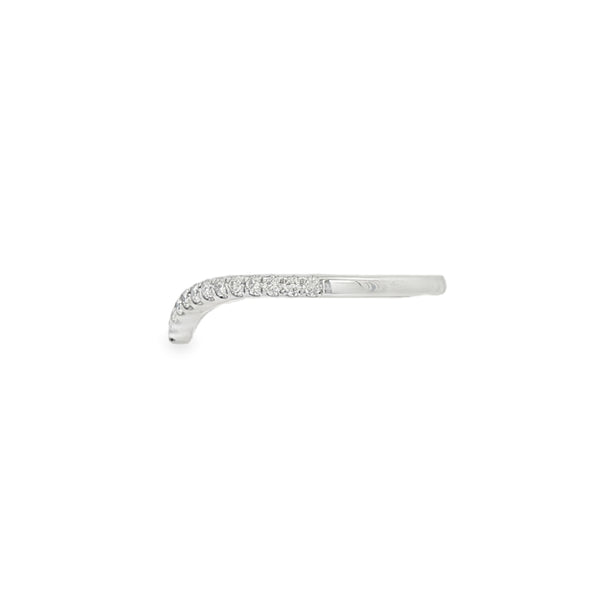 Diamond Round Brilliant Cut 0.25ct, Platinum Wishbone Ring