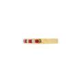 Ruby and Diamond, 18ct Yellow Gold Channel Set Ring