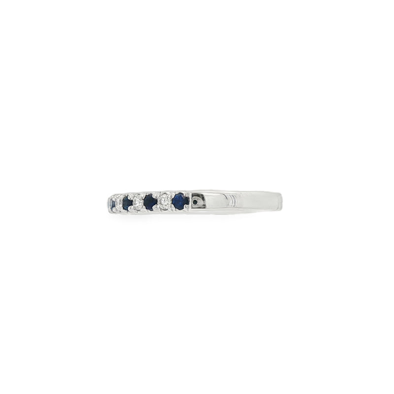 Sapphire and Diamond, Platinum Eternity Ring