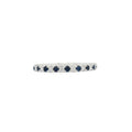 Sapphire and Diamond, Platinum Eternity Ring