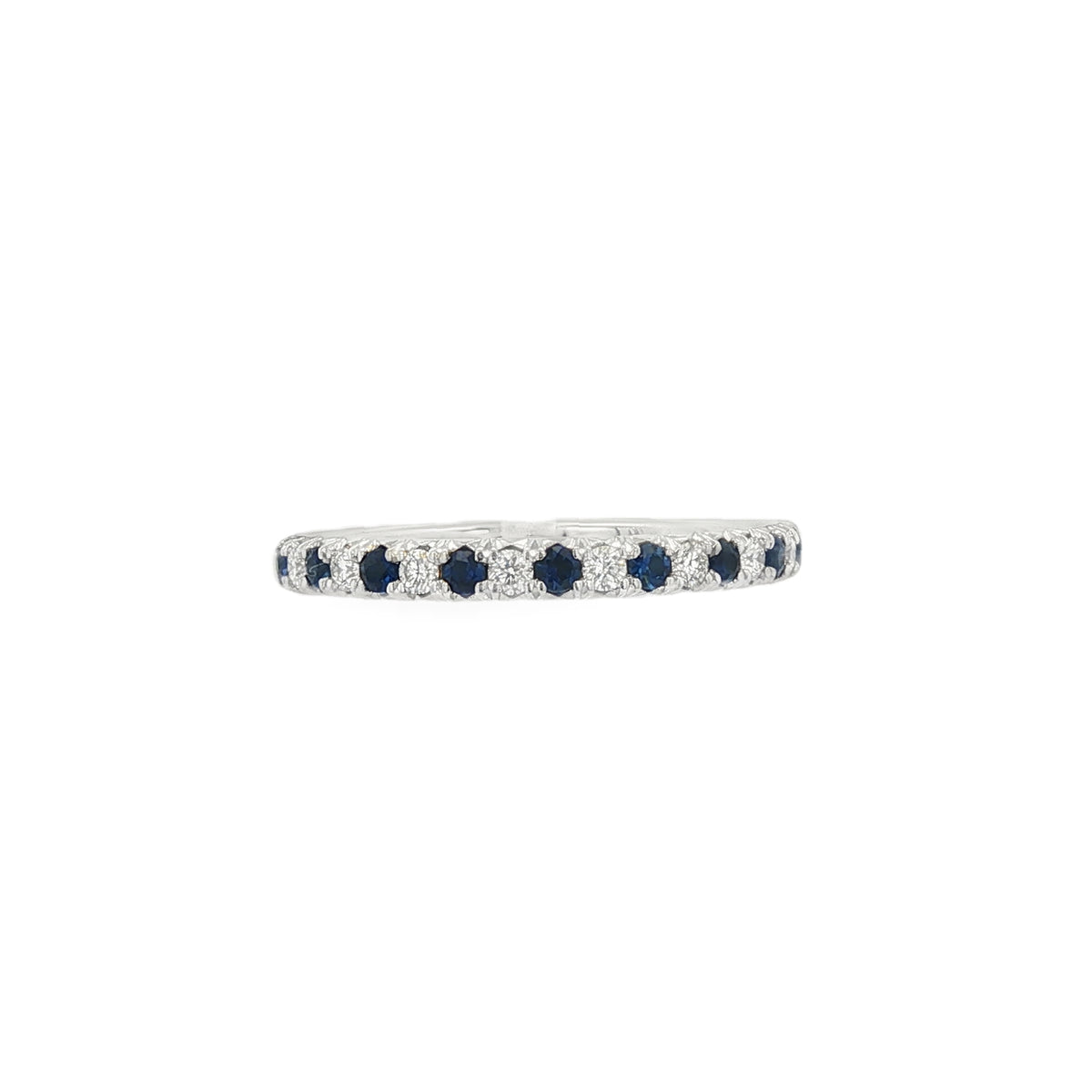 Sapphire and Diamond, Platinum Eternity Ring