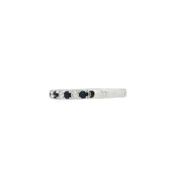 Sapphire and Diamond, Platinum Eternity Ring