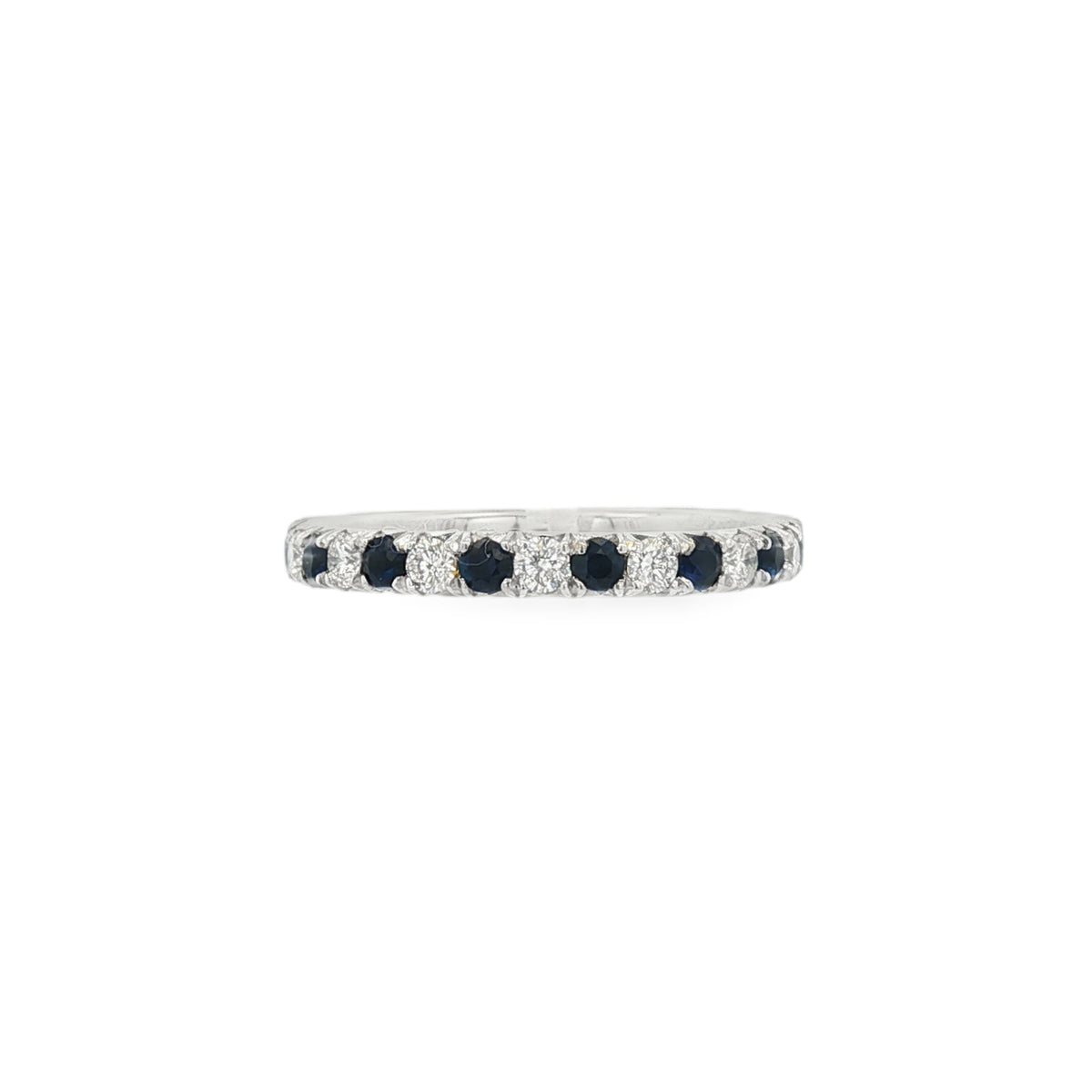 Sapphire and Diamond, Platinum Eternity Ring