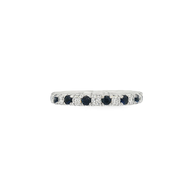 Sapphire and Diamond, Platinum Eternity Ring
