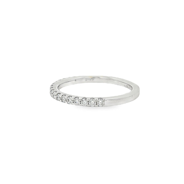 Diamond Round Brilliant 0.33ct, Platinum Claw Set Ring