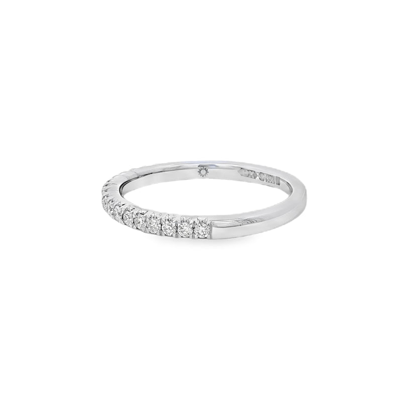 Diamond Round Brilliant 0.25ct, Platinum Pave Set Ring