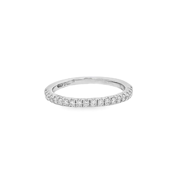 Diamond Round Brilliant 0.25ct, Platinum Pave Set Ring