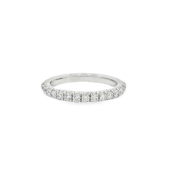 Diamond Round Brilliant 0.50ct, Platinum Pave Set Ring