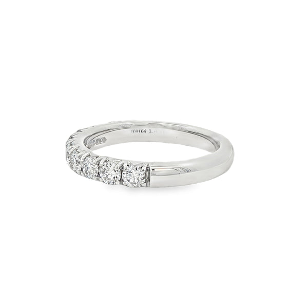 Diamond Round Brilliant 1.00ct, Platinum Pave Set Ring