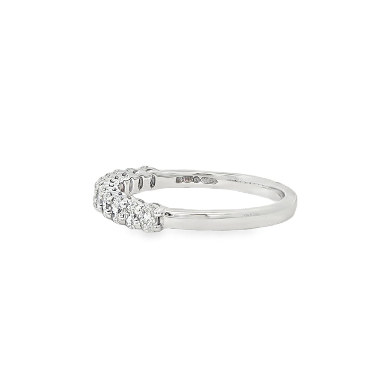 Diamond Oval Cut 0.60ct, Platinum Claw Set Ring