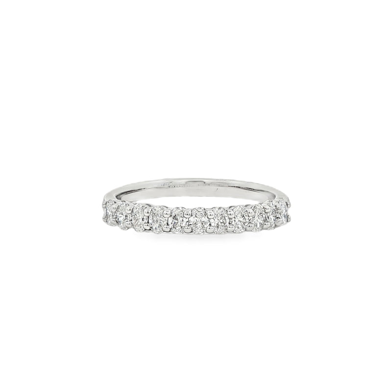 Diamond Oval Cut 0.60ct, Platinum Claw Set Ring