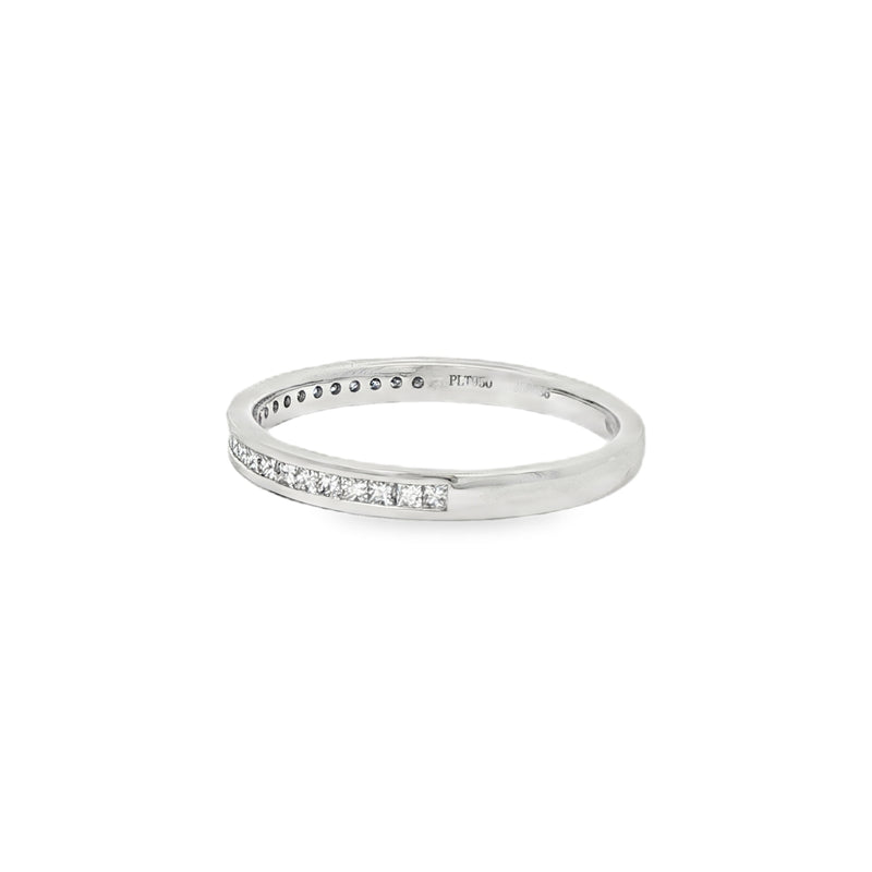 Diamond Princess Cut 0.25ct, Platinum Channel Set Ring