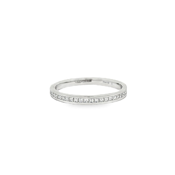 Diamond Princess Cut 0.25ct, Platinum Channel Set Ring