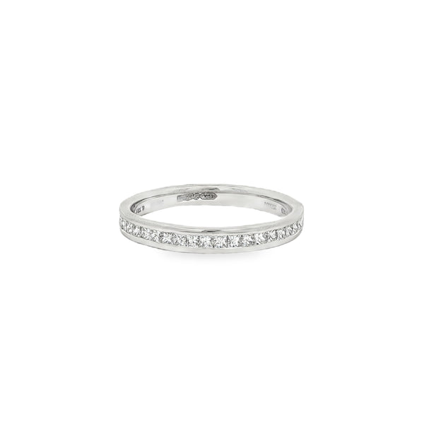 Diamond Princess Cut 0.33ct, Platinum Channel Set Ring