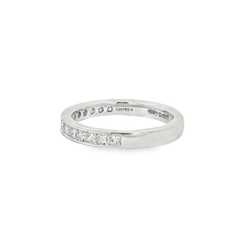 Diamond Princess Cut 0.75ct, Platinum Channel Set Ring