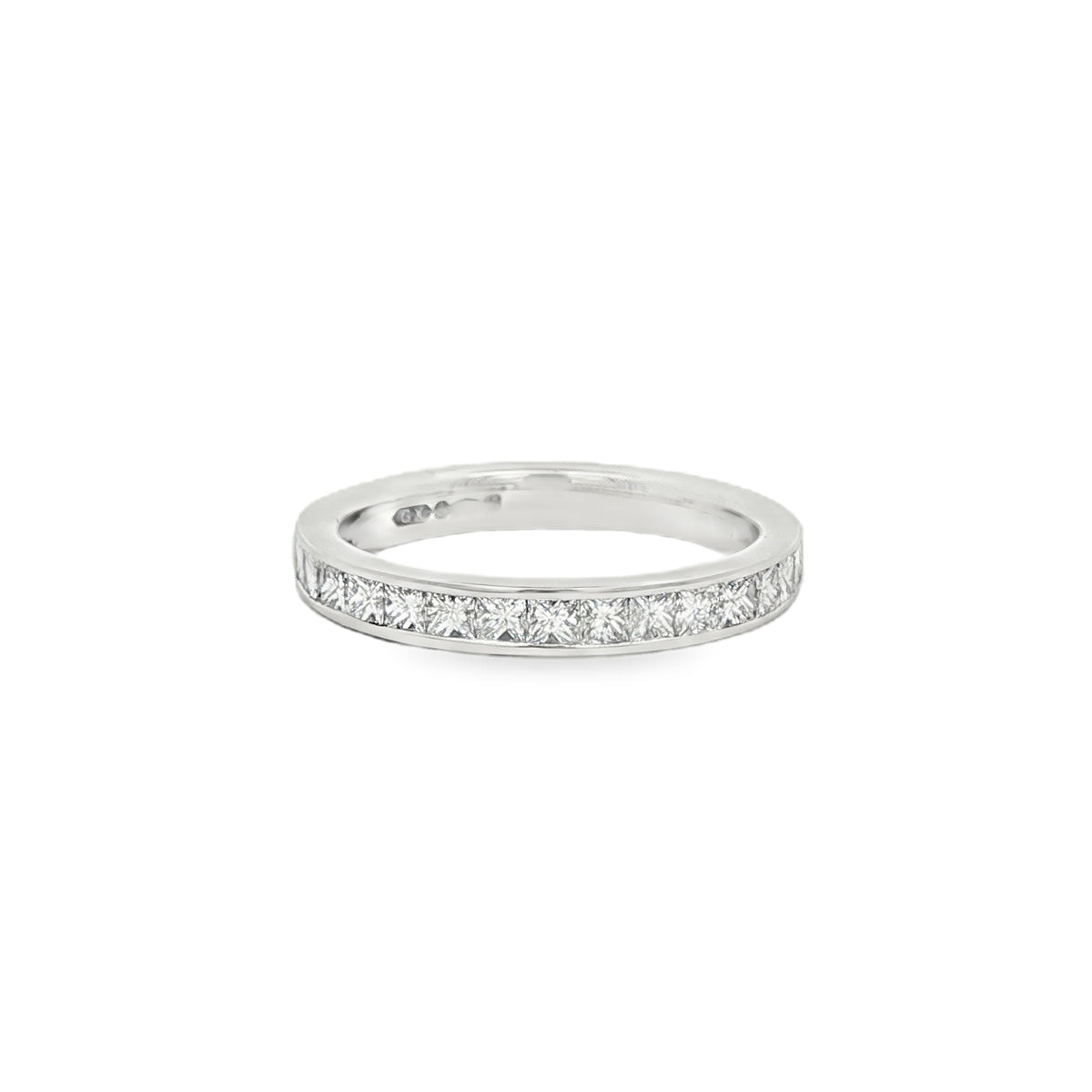 Diamond Princess Cut 0.75ct, Platinum Channel Set Ring