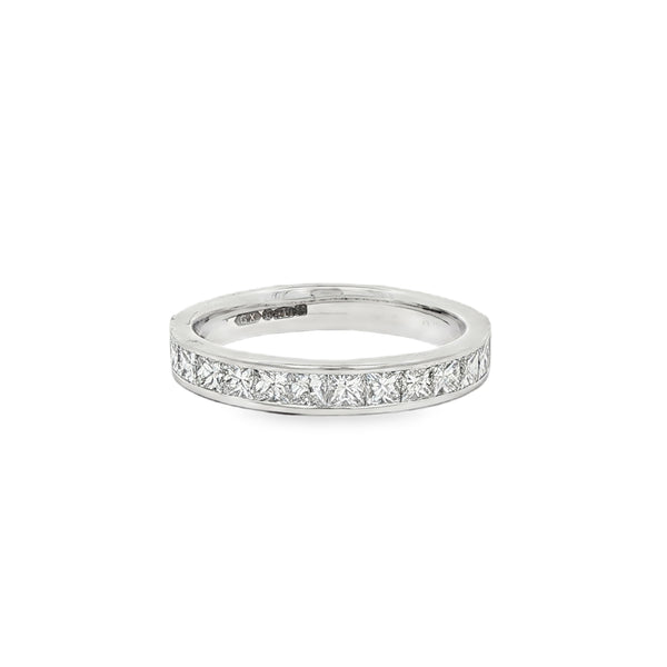 Diamond Princess Cut 1.00ct, Platinum Channel Set Ring