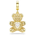 Swarovski Idyllia charm, Mixed cuts, Teddy, 18k gold finish