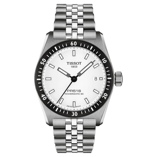 Tissot PR516 Powermatic 80 White 38mm Watch T1494071103100
