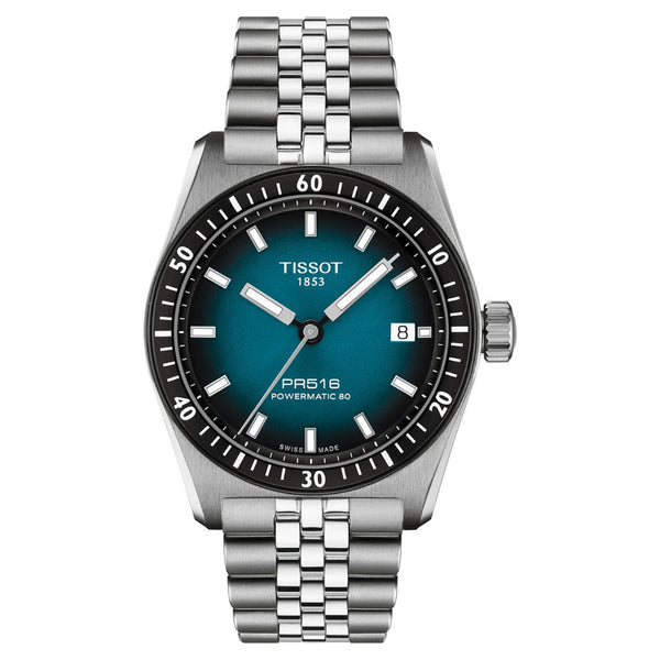 Tissot PR516 Powermatic 80 Gradient Blue 38mm Watch T1494071104100
