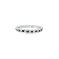 Sapphire and Diamond 0.32ct, Platinum Eternity Ring