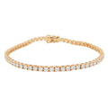 Diamond Tennis 5.00ct, 18ct Yellow Gold Bracelet