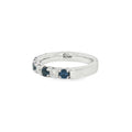 Sapphire and Diamond 0.70ct, Platinum Eternity Ring