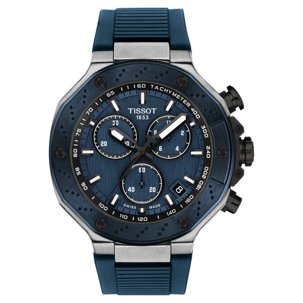 Tissot T-Race Chronograph, 45mm Blue Watch T1414172704100
