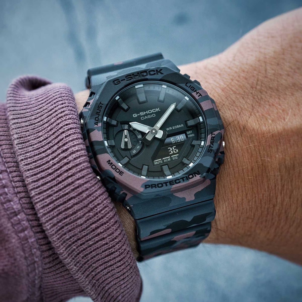 G-SHOCK 2100 Series Black Camouflage Watch GA-2100CM-8AER