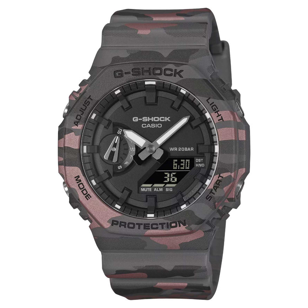 G-SHOCK 2100 Series Black Camouflage Watch GA-2100CM-8AER