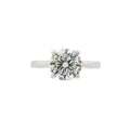 Round Brilliant Cut 2.01ct Lab Grown Diamond, Platinum Ring