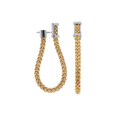 Fope Flex'it Essentials Medium 18ct & Diamond Earrings