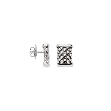 Fope Essentials Stud 18ct White Gold Earrings